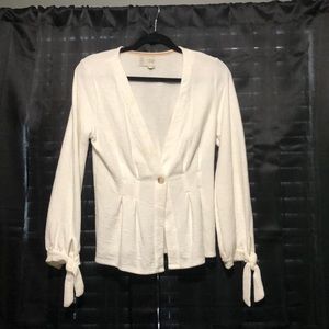 Saturday Sunday Cardigan sweater with bow cuffs